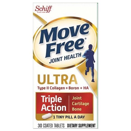 Schiff, Move Free Ultra, Колаген тип II + бор + гіалуронова кислота, 30 таблеток