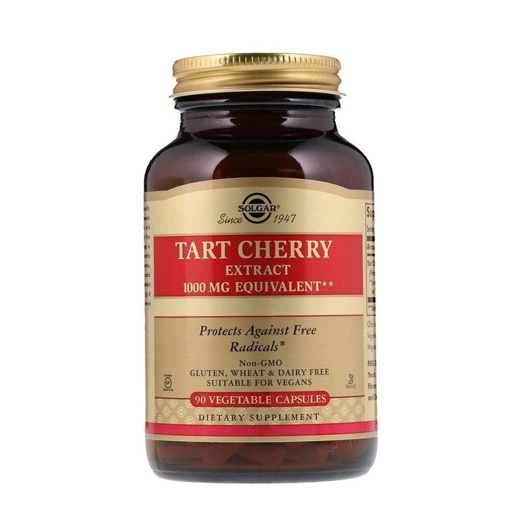 Solgar, Екстракт терпкою вишні "Tart Cherry Extract", 90 капсул від компанії Інтернет магазин "Канбан" - фото 1