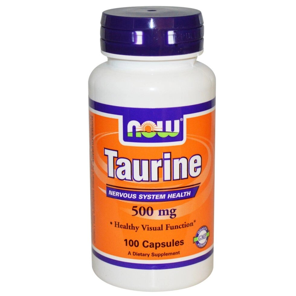 Таурин, Now Foods, 500 мг, 100 капсул. Зроблено в США. від компанії Інтернет магазин "Канбан" - фото 1