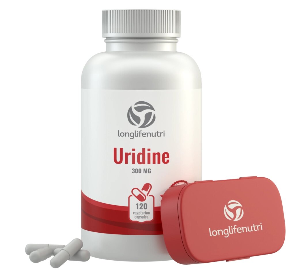 Уридин (Uridine) монофосфат LongLifeNutri, 300 мг - 120 капсул від компанії Інтернет магазин "Канбан" - фото 1