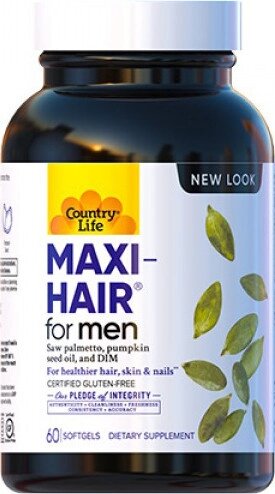 Вітаміни для волосся Maxi-Hair для чоловіків, Country Life, США від компанії Інтернет магазин "Канбан" - фото 1