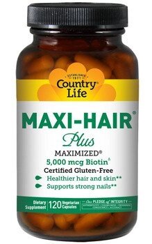Вітаміни для волосся, шкіри та нігтів Maxi-Hair Plus, 120 капсул, скляна банка. від компанії Інтернет магазин "Канбан" - фото 1