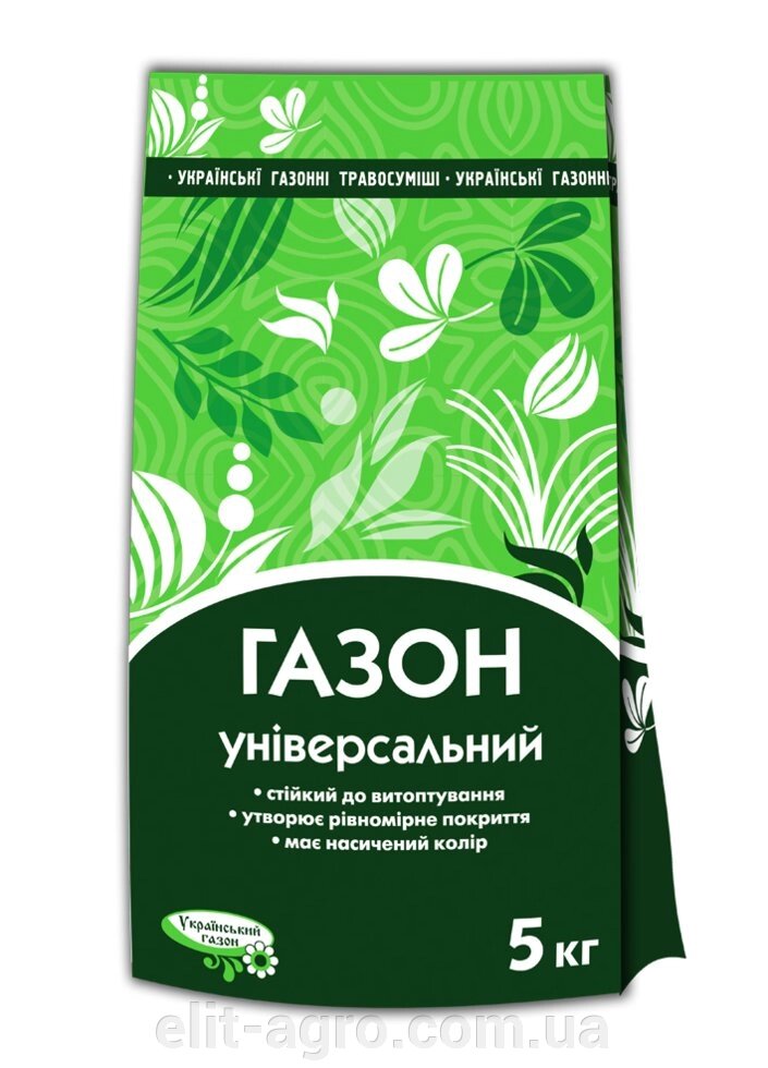 Насіння Газонна трава Універсальна, економ, Сімейний Сад, 5 кг від компанії ᐉ АГРОМАГАЗИН «ELIT-AGRO» / ТОВАРИ для будинку, саду, городу - фото 1