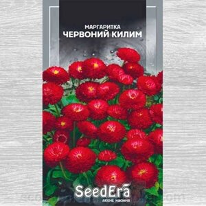 Насіння Квіти Маргаритка Червоний Килим, SeedEra, 0.1г