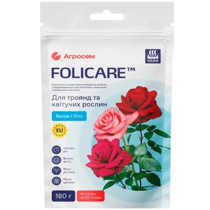 Добриво Yara Folicare для троянд та квітучих рослин 180 г