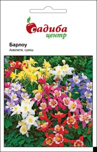 Насіння Квітів Аквілегія Барлоу Суміш, Садиба Центр (Фасовка: 0.1 г.)