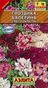 Насіння Гвоздика Балерина махрова, багаторічна, Аеліта, 0.1 г