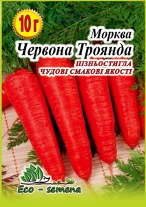 Eco-semena. Насіння Морква Червона Роза, пізня, 10 г в Київській області от компании ᐉ АгроМагазин «ELIT-AGRO» / ТОВАРЫ для дома, сада, огорода