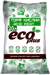 Торф Кислий, Eco Plus, 20л