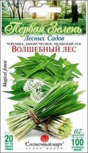 Сонячний Март. Насіння Черемша Чарівний Ліс, 0.7 г