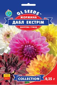 Насіння Квітів Георгіна Дабл Екстрім, GL Seeds, 0.25г