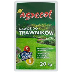 Добриво Agrecol для газону 3 в 1 (NPK 13.5.5.7) 20 кг