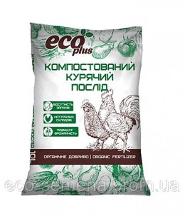 Удобрение куриный помет Есо Plus (сухой компостированный), 6 л