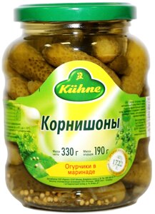 Kuhne корнішони пікантні 330 гр.