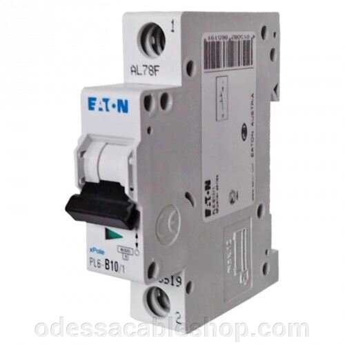 Автоматичний вимикач EATON PL6-B10 / 1 від компанії Інтернет магазин "cableshop" - фото 1