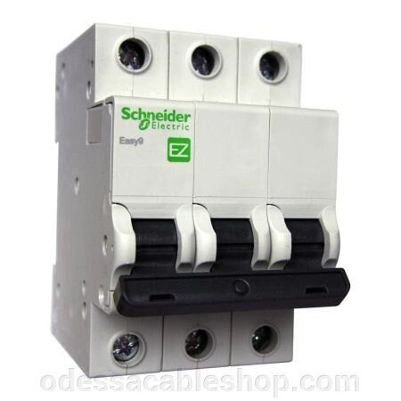 Автоматичний вимикач EZ9, 3Р, 10А, Х-КА "С" від компанії Інтернет магазин "cableshop" - фото 1