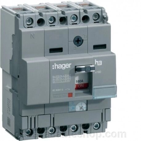 Автоматичний вимикач Hager h250, 40А, 4п, 70ка від компанії Інтернет магазин "cableshop" - фото 1