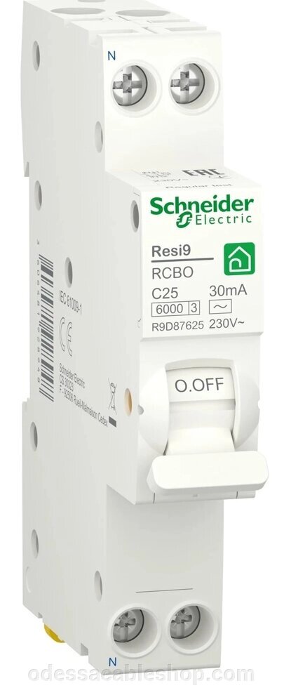 Автоматичний вимикач RESI9 32 А, 1P, крива С, 6кА від компанії Інтернет магазин "cableshop" - фото 1