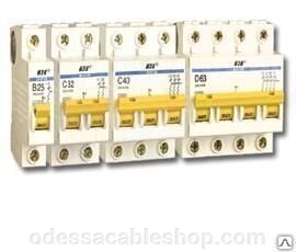 Автоматичний вимикач ВА 47-60 4Р 16А 6 кА х-ка D ІЕК від компанії Інтернет магазин "cableshop" - фото 1