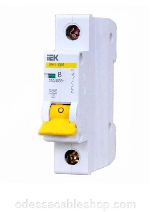 Автоматичний вимикач ВА47-29М 1P 1,6A 4,5кА х-ка B ІЕК від компанії Інтернет магазин "cableshop" - фото 1
