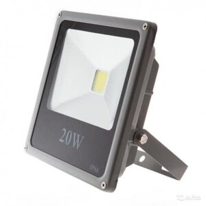 Світлодіодний прожектор LEDEX 20W, 1300lm, 6500К холодний білий, 120º, IP65, (slim)