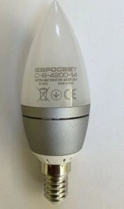 Лампа світлодіодна свічка З-4-4200-14 4Вт 170-240V