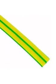 Термозбіжна трубка ТТУ 12/6 жовто-зелена 100 м / рол