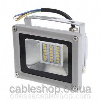 Прожектор світлодіодний 10W LED SMD WW IP65 від компанії Інтернет магазин "cableshop" - фото 1