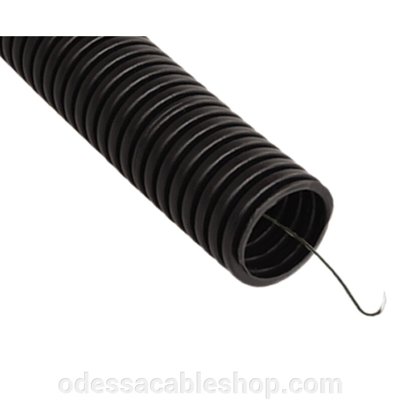Труба гофр. DN12мм, V2, Dвн 12,2мм, Dзов 15,8мм, поліамід 6, чорний колір від компанії Інтернет магазин "cableshop" - фото 1