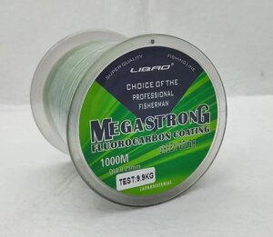 Волосінь Megastrong Fluorocarbon 100 м, чорно-зелена Ø 0,22 мм (4,71 kg)