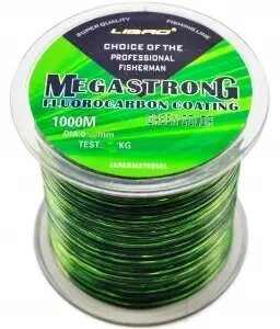 Леска Megastrong, 1000 м, колір - чорно-зелена, Ø 0,25 мм (5,77 kg)