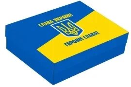 Запальничка бензинова в подарунковій коробці "Україна"Бензин/кремінь/Фітиль) (HL-462)