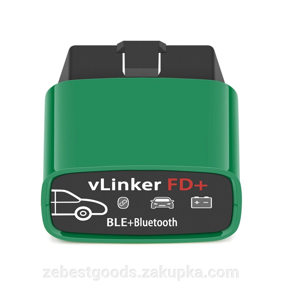 Автосканер Vgate vLinker FD+ Bluetooth 4.0 (для Forscan) Android/iOS/Windows від компанії ZeBest Goods - фото 1