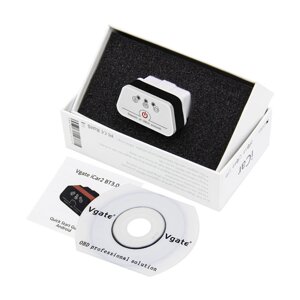Автосканер Vgate iCar2 OBD 2 ELM327 OBD2 Bluetooth 3.0 (білий/чорний)