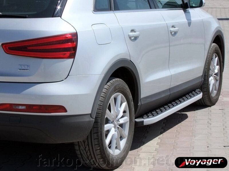 Бічні майданчики BlackLine (2 шт., алюміній) Audi Q5 2008-2017 від компанії Інтернет-магазин тюнінгу «Safety auto group» - фото 1