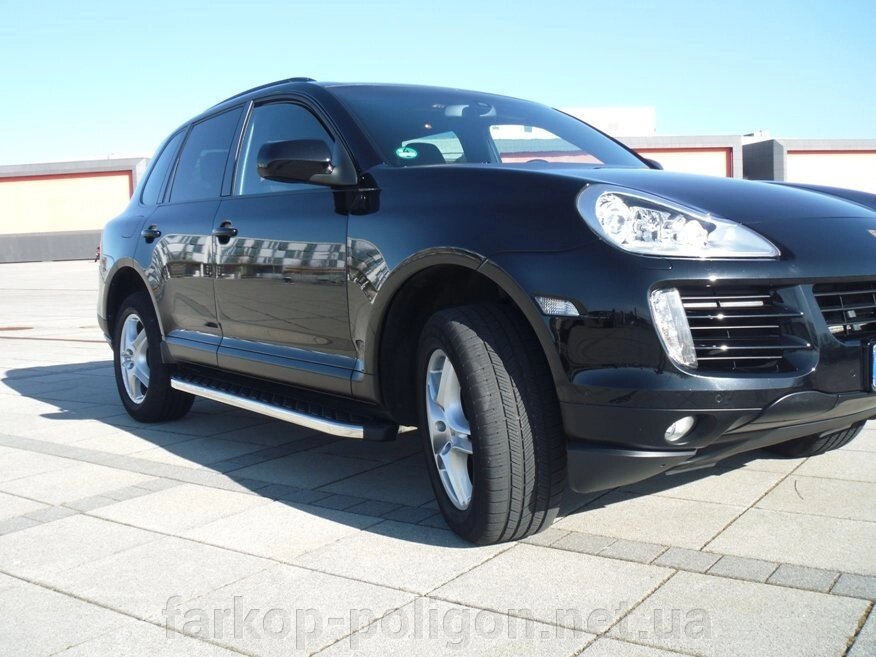 Бічні майданчики BlackLine (2 шт., Алюміній) Porsche Cayenne 2003-2010 гг. від компанії Інтернет-магазин тюнінгу «Safety auto group» - фото 1