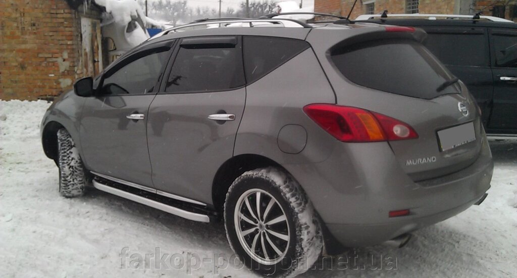 Бічні майданчики Fullmond (2 шт, алюм.) Nissan Murano 2008-2014рр. від компанії Інтернет-магазин тюнінгу «Safety auto group» - фото 1