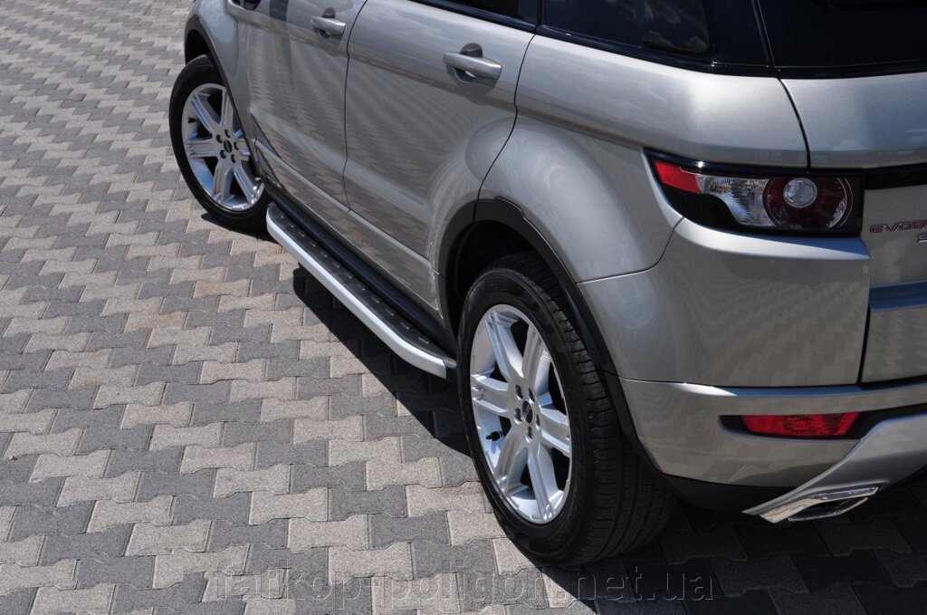 Бічні майданчики Fullmond (2 шт., Алюміній) Range Rover Evoque 2012 гг. від компанії Інтернет-магазин тюнінгу «Safety auto group» - фото 1