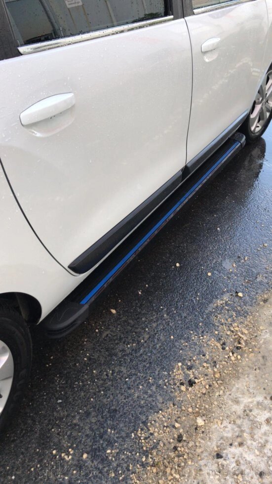 Бічні майданчики Maya Blue (2 шт., Алюміній) Hyundai Creta (2014) від компанії Інтернет-магазин тюнінгу «Safety auto group» - фото 1