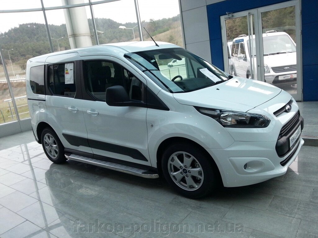 Бічні майданчики Ms-Line (2 шт., Алюм.) Ford Connect 2014р. від компанії Інтернет-магазин тюнінгу «Safety auto group» - фото 1