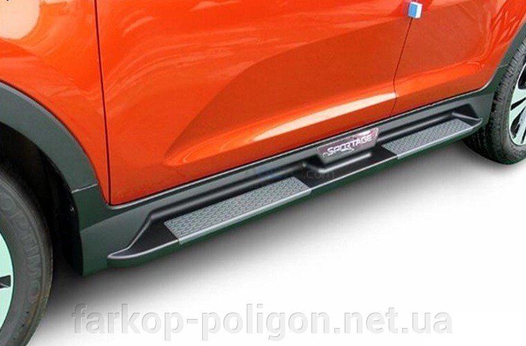Бічні майданчики Niken-style S101 (2 шт., Алюм.) Kia Sportage 2010-2015рр. від компанії Інтернет-магазин тюнінгу «Safety auto group» - фото 1