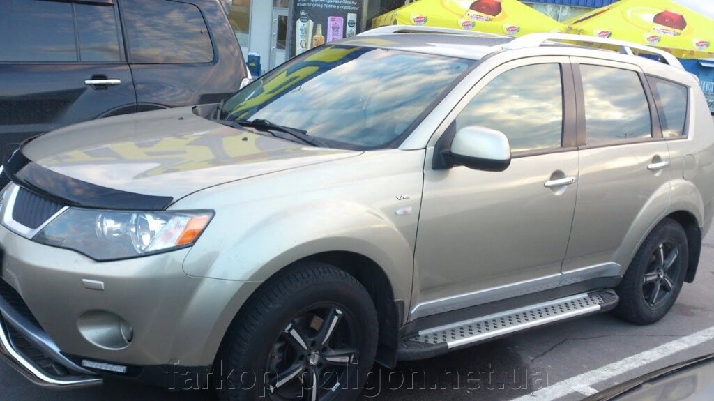 Бічні майданчики X5-тип (2 шт, алюм.) Peugeot 4007 від компанії Інтернет-магазин тюнінгу «Safety auto group» - фото 1