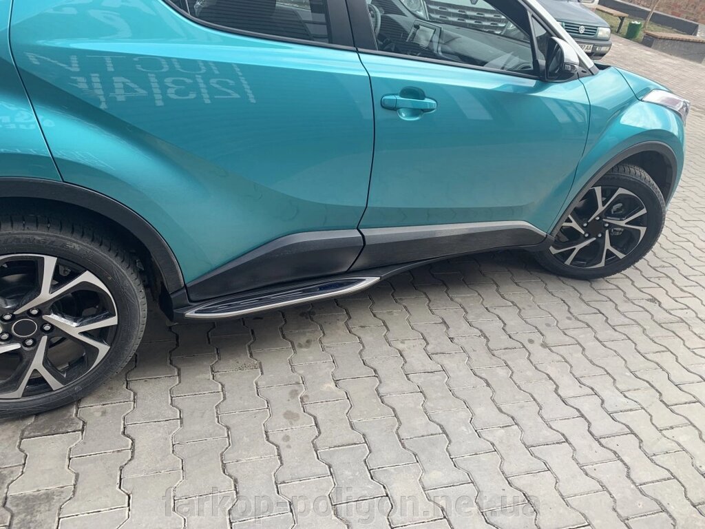 Бічні підніжки Оригінал V2 (2 шт, алюм.) Toyota C-HR від компанії Інтернет-магазин тюнінгу «Safety auto group» - фото 1