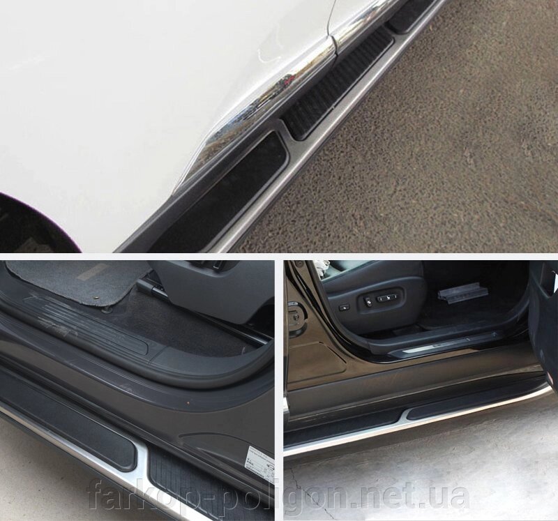 Бічні підніжки Оригінал V2 (2 шт., алюміній) Lexus RX 2009-2015 гг. від компанії Інтернет-магазин тюнінгу «Safety auto group» - фото 1