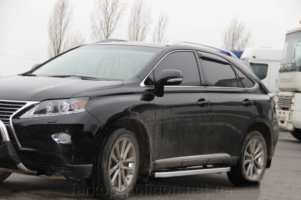 Бічні пороги Fullmond (2 шт., алюміній) Lexus RX 2009-2015 гг. від компанії Інтернет-магазин тюнінгу «Safety auto group» - фото 1