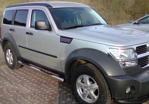 Бічні труби (2 шт., нерж) Dodge Nitro 2007 від компанії Інтернет-магазин тюнінгу «Safety auto group» - фото 1