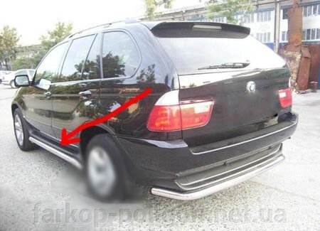 Бічні труби Special (2 шт, нерж) BMW X5 E-53 1999-2006 р.р. від компанії Інтернет-магазин тюнінгу «Safety auto group» - фото 1