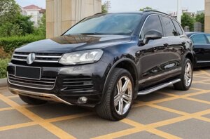 Бічні майданчики під Оригінал V3 (2 шт., Алюміній) Volkswagen Touareg 2010-2018 гг.