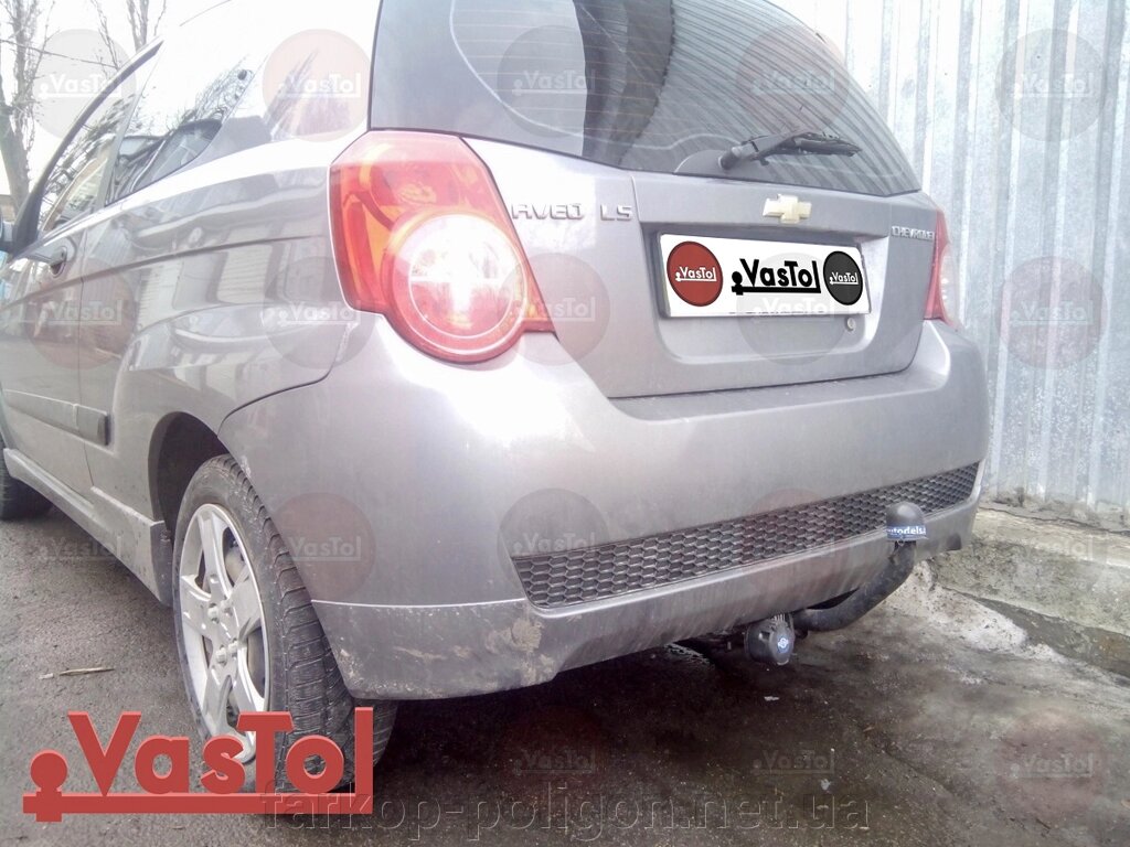 Фаркоп Chevrolet Aveo T250 (хетчбек) з 2008-2012 р. від компанії Інтернет-магазин тюнінгу «Safety auto group» - фото 1