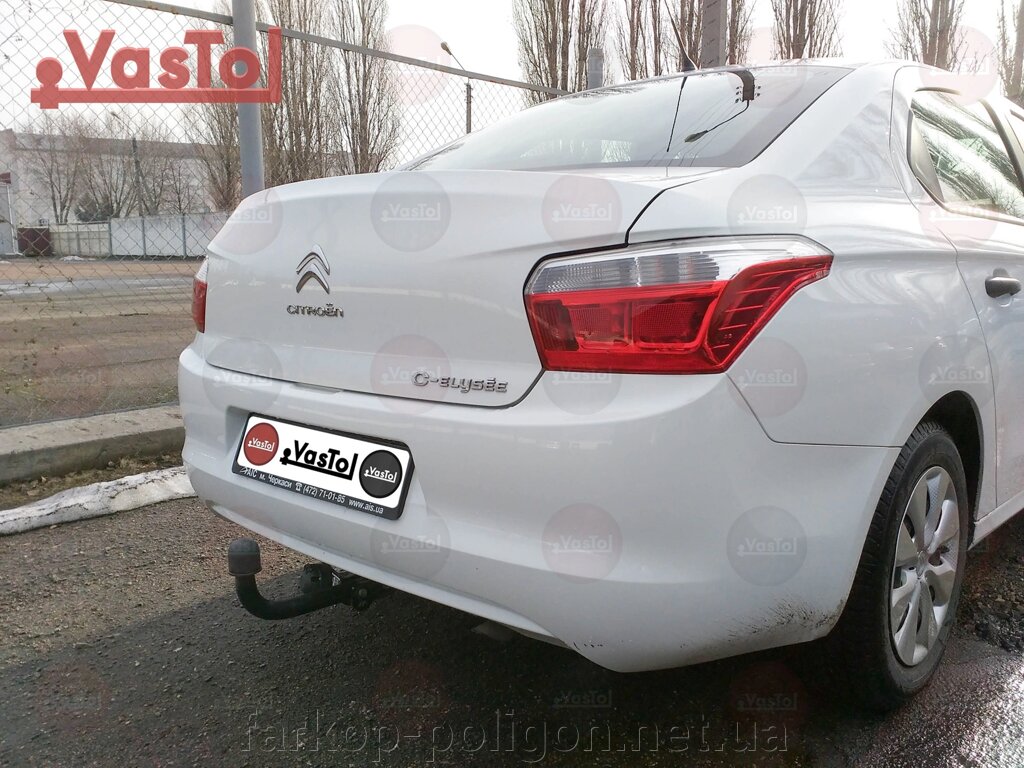 Фаркоп Citroen C-Elysee з 2012 р. фірма Vastol від компанії Інтернет-магазин тюнінгу «Safety auto group» - фото 1